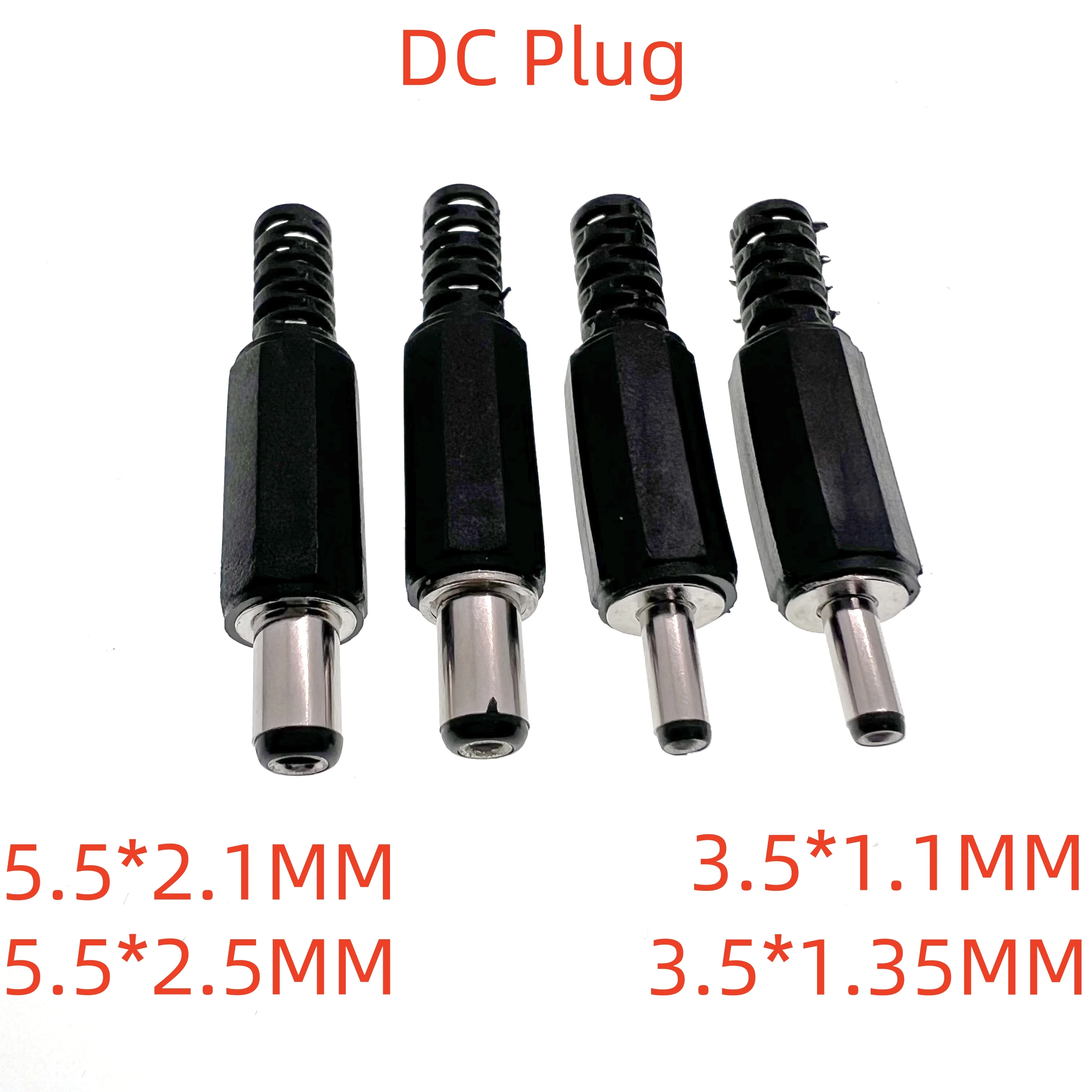 10Pcs 3.5x1.0/1.35mm 5.5x2.1/2.5mm 002 Power Plug Socket High Temperature Resistant
