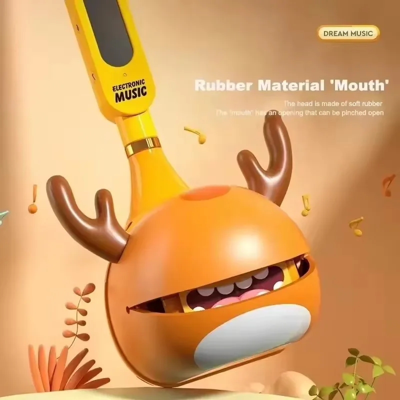 Otamatone instrumento musical eletrônico japonês, sintetizador portátil, girino elétrico, brinquedos engraçados para meninos e meninas, presente de natal
