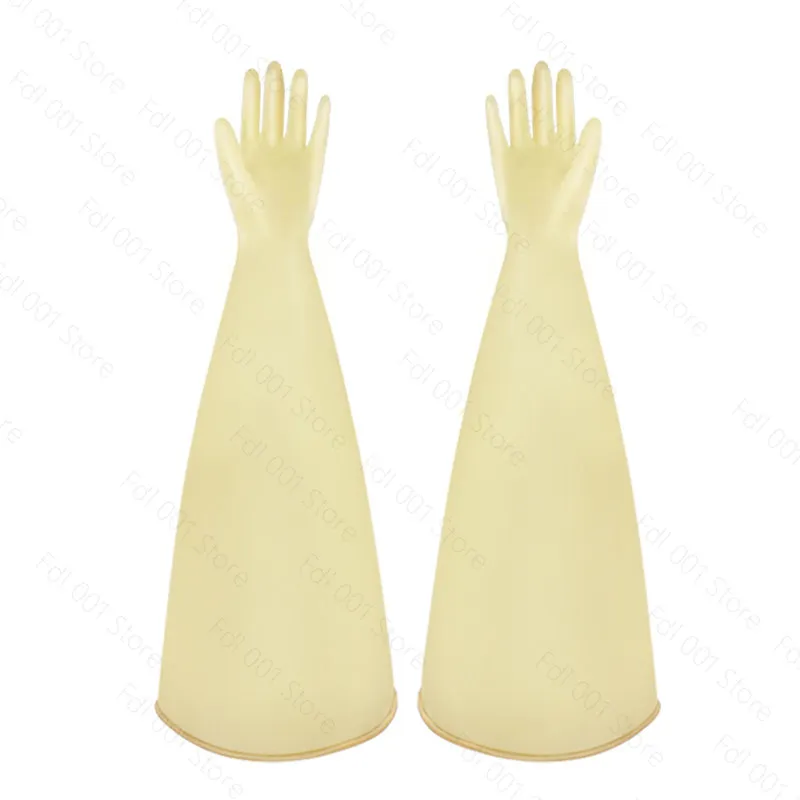 Thick Black Butyl Rubber Gloves, Acid/Alkali Resistant, for Battery Lab/Glove Box/Vacuum, Durable & Flexible