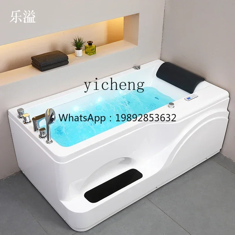 B24- Pedal Bathtub Basin Acrylic Massage Surfing Waterfall Intelligent Constant Temperature Heating