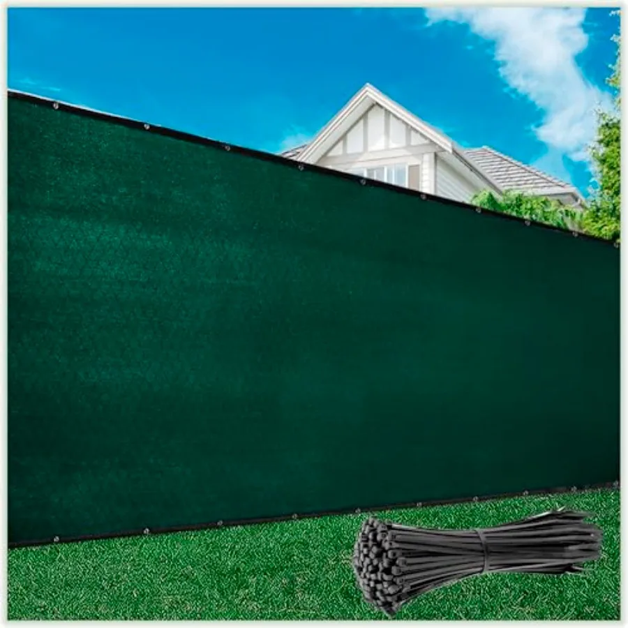 2nd Generation 4' x 50' Fence Privacy Screen Windscreen Cover Fabric Shade Tarp Netting Mesh Cloth - Commercial Grade 170 GSM -