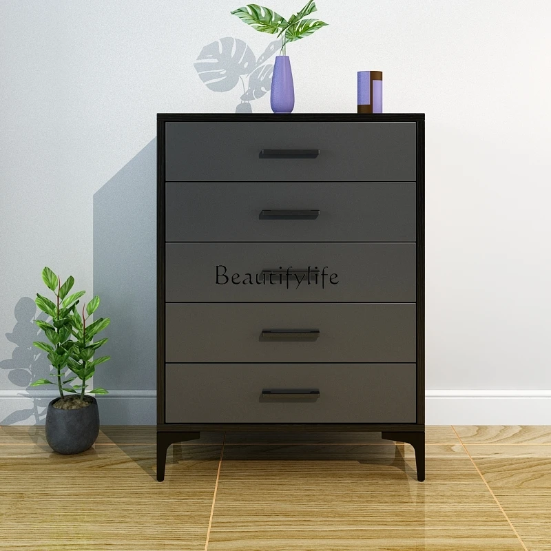 

01Nordic simple living room small apartment locker