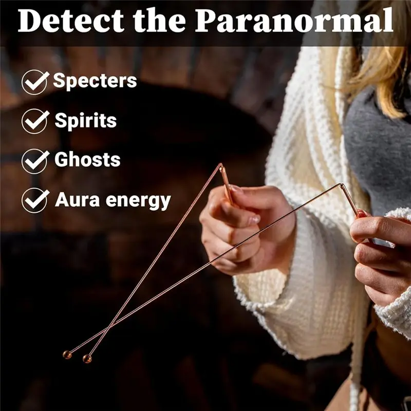 ABVJ-Copper Dowsing Rods Spiritual Divining Rods Dowsing Spirit Rods For Detect Gold,Divining Water 3Pair