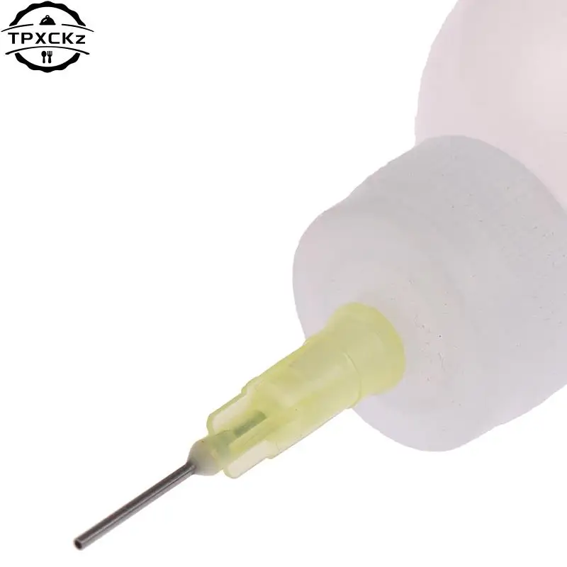 1 Pcs/Set 50ml Transparent Plastic Needle Bottles Glue Dispenser Clear Liquid Dropper Bottle for Rosin Solder Flux Paste Bottle