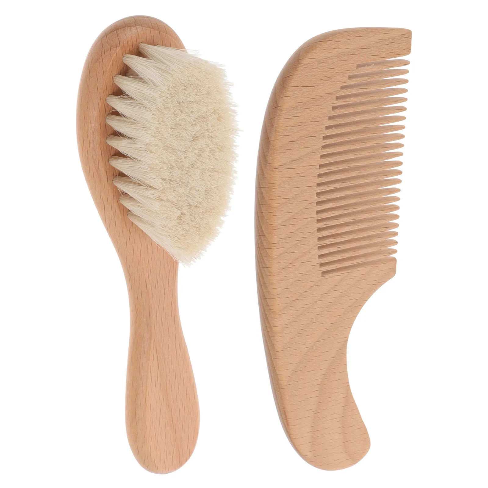 Baby Hair Brush Set Soft Bristle Scalp Scrubber Bath Lightweight Newborn Baby Care Grooming Kit Perfect Gift