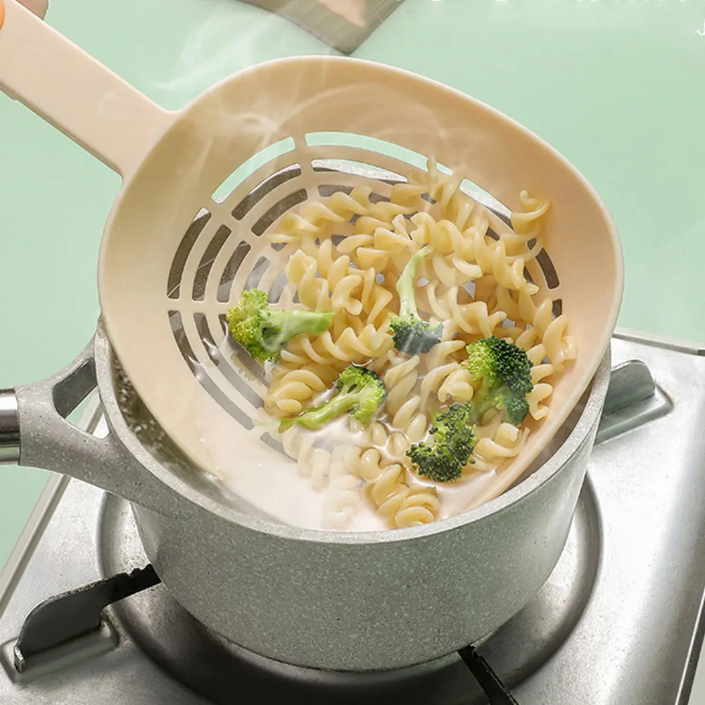 

Long Handle Slotted Spoon Heat Resistant Kitchen Strainer Scoop For Noodles Dumplings Fries Oil Drainage Tool Household