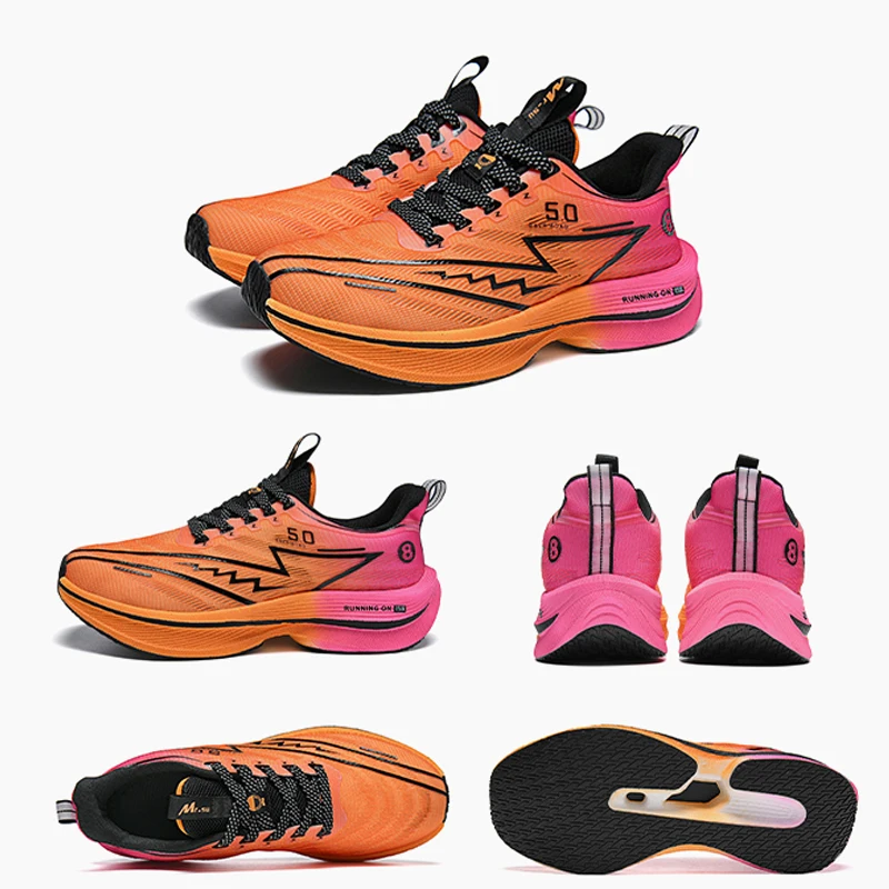 

New men's sports shoes, cushioning running shoes, professional runners, breathable and lightweight carbon plate women's shoes