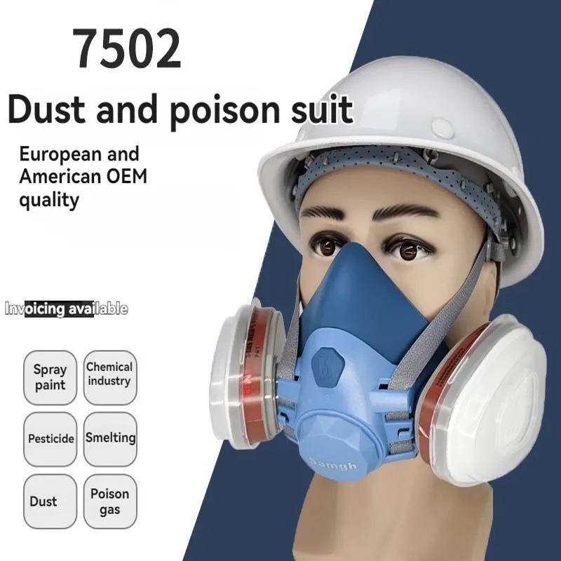 Silicone Protective Gas Mask Half Mask For Chemical Industry Decoration Pesticide Formaldehyde Welding