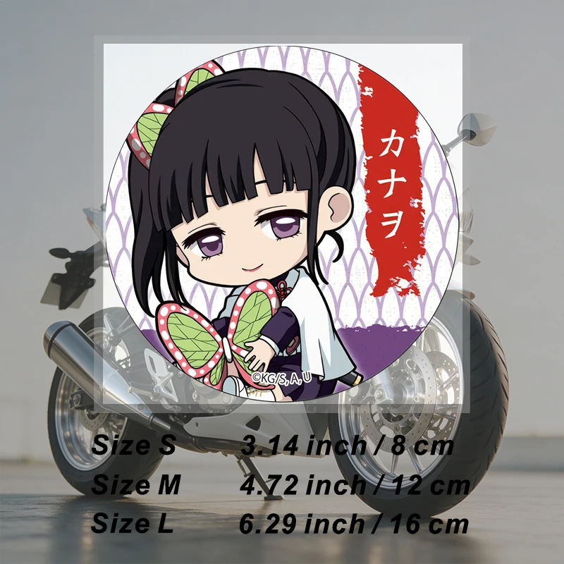 Car Stickers Chibi Anime Warrior Girl Vinyl Decal Waterproof Die Cut UV Resistant Removable for Wall Garage Auto Decor