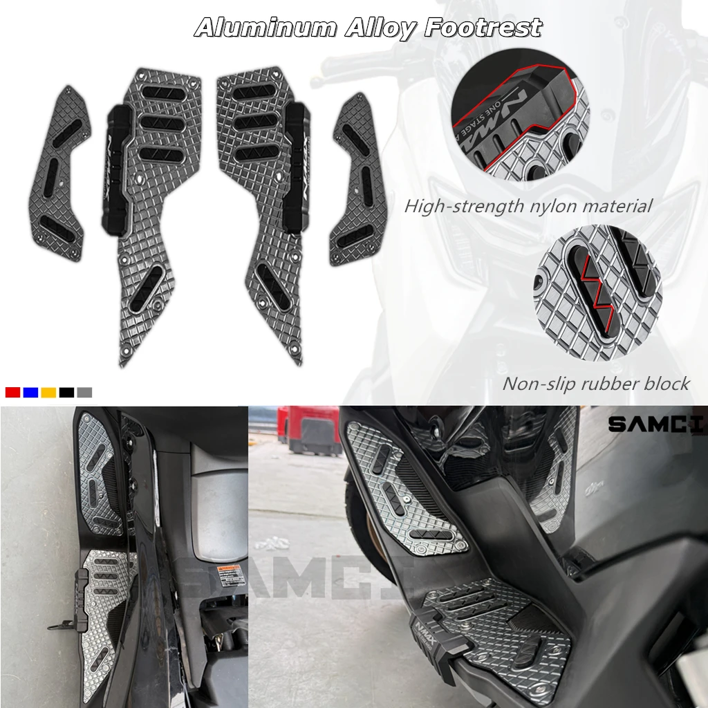 

Motorcycle Footrest For YAMAHA NMAX155 V3 NMAX 2025 2026 Foot Pegs Aluminum Alloy Original Factory Installation Accessories