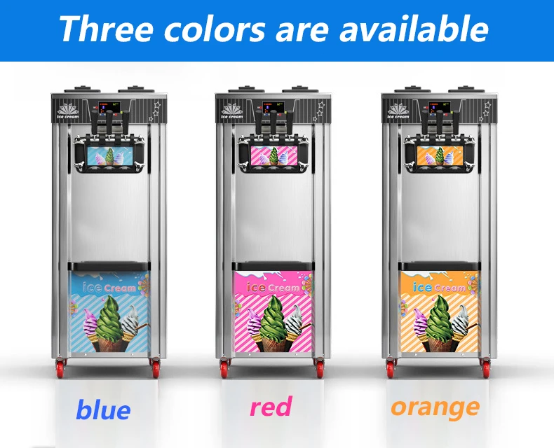 220v Single Flavor Small Machines for Home Cones Professional Automatic Commercial Most Popular Soft Ice Cream Machine