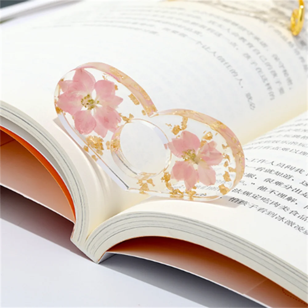 

Resin Thumb Bookmark One Hand Reading Thumb Book Support Book Page Holder For Office Book Lovers Fast DIY Reading Aid Tools