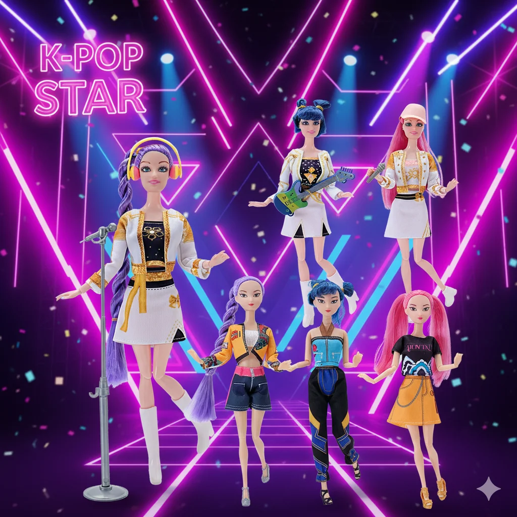 جديد Kpop شيطان الصيادين أنيمي البضائع رومي ميرا زويى شخصية تمثال 11 المفاصل المنقولة عمل الشكل هدية عيد ميلاد