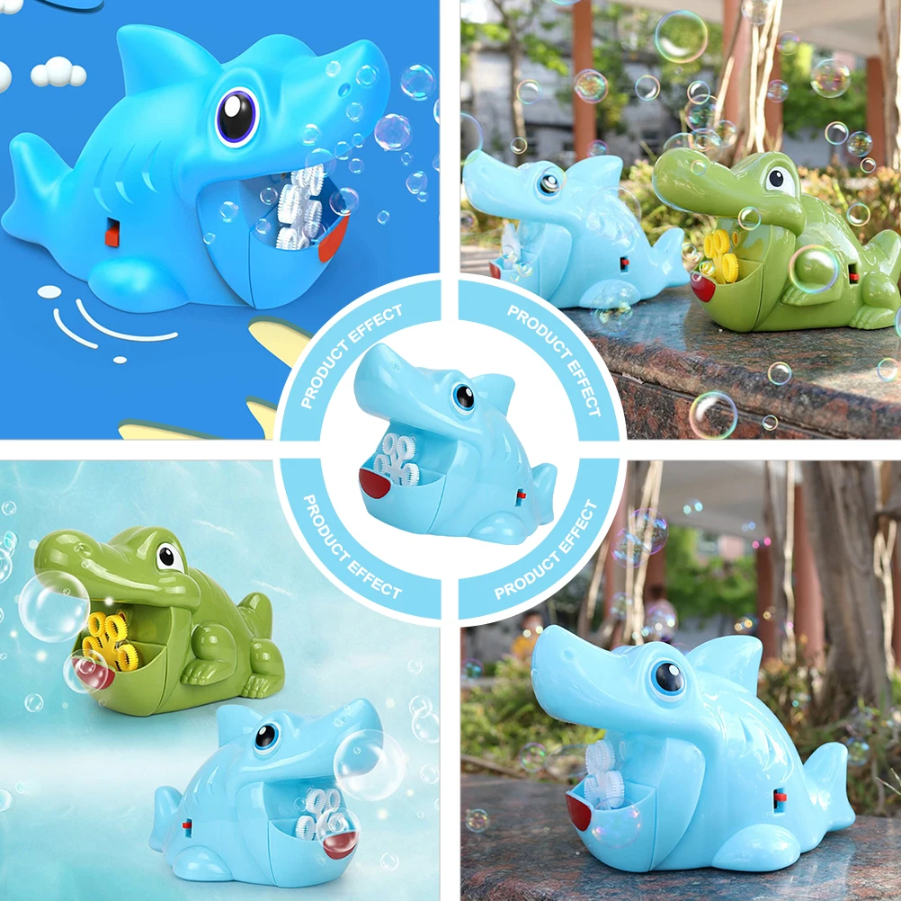 

1 set 1 set Shark Bubble Machine Kids Toy Automatic Bubble Blower Safe Lightweight Portable Party Gift Blow Pcs Outdoor Fun