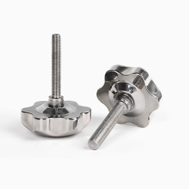 5pcs M5 M6 M8 M10 M12 Stainless Steel Star Plum Bakelite Hand Tighten Thumb Screw Knob Tightening Screw Bolts