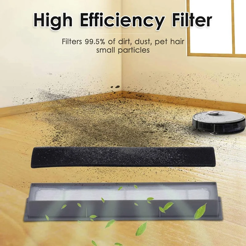 Filtro HEPA para Ecovacs DEEBOT OZMO 920 950 T8 AIVI Max T9 T5 N5 N7 N8+ N8 Pro Plus DX55 DX93 DJ65, Kit de filtros de vacío