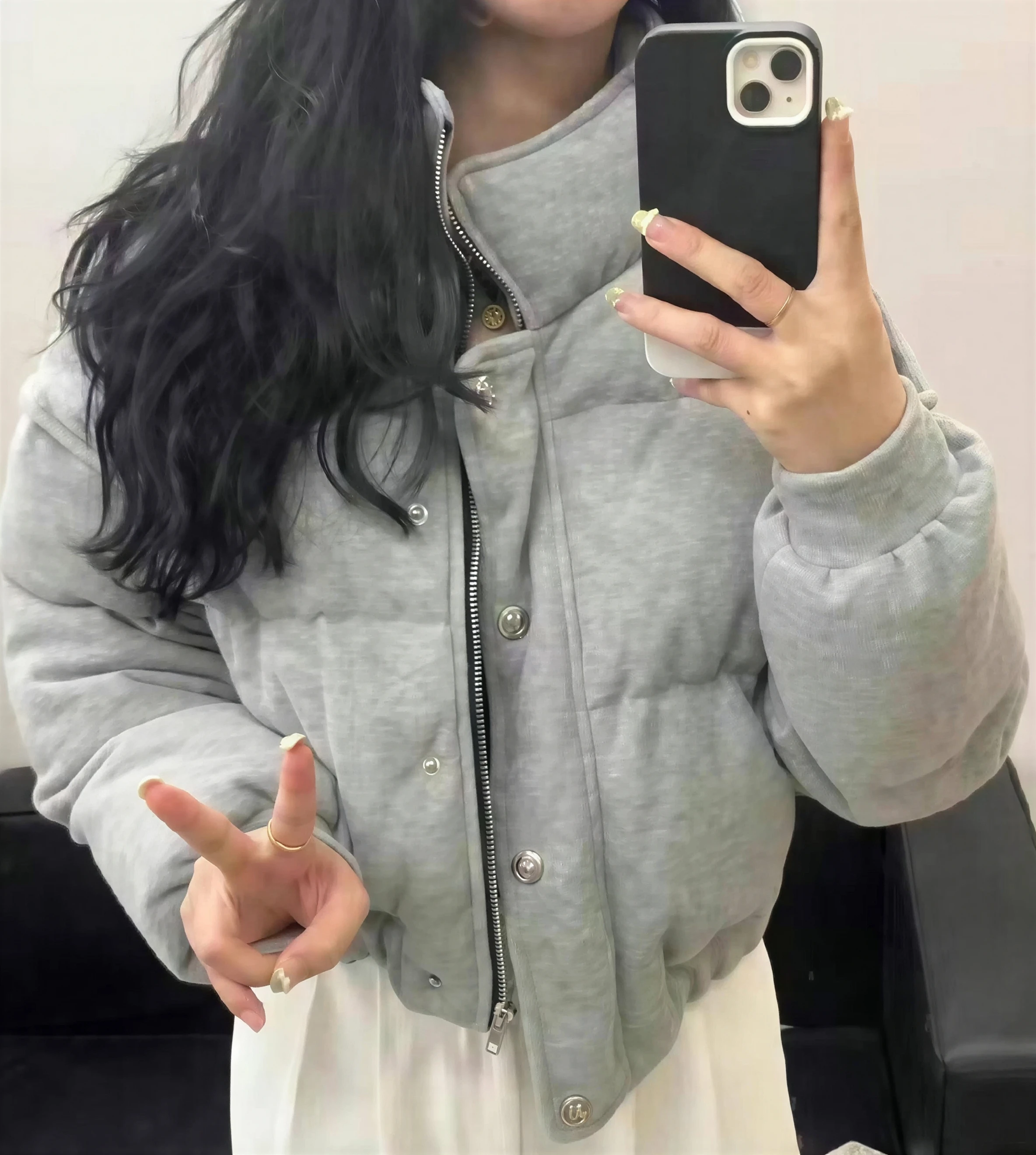 

Парки, женская парка, пальто с натуральным мехом, зимний пуховик, блестящий металлический наполнитель, пуговицы с круглым вырезом, высококачественная современная мода, городская