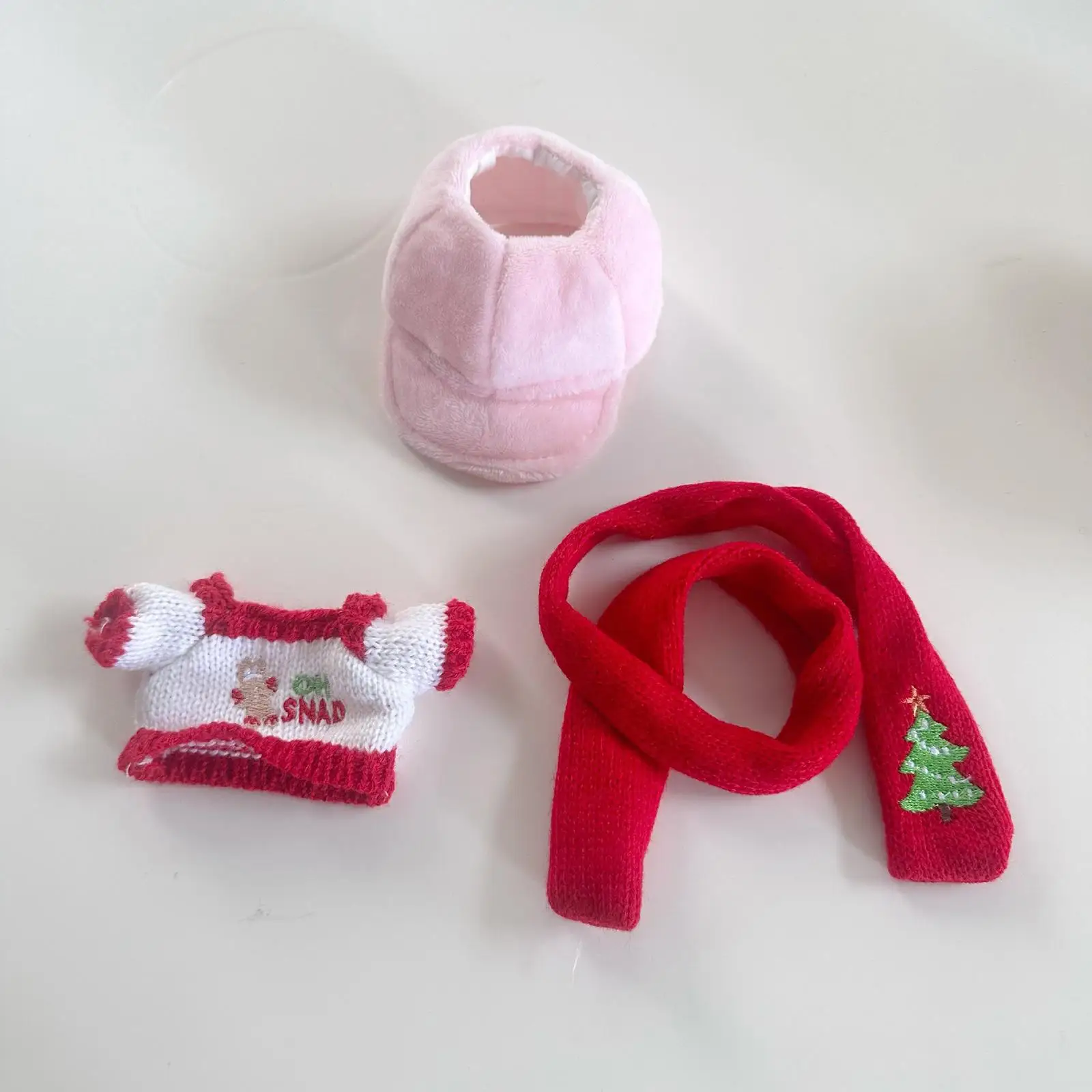 Miniatur-Puppenkleidung, DIY-Puppenspielzeug, Weihnachts-Plüschpuppenzubehör, weiche, stilvolle Puppenkleidung, Puppenoutfits für 17 cm große Puppen