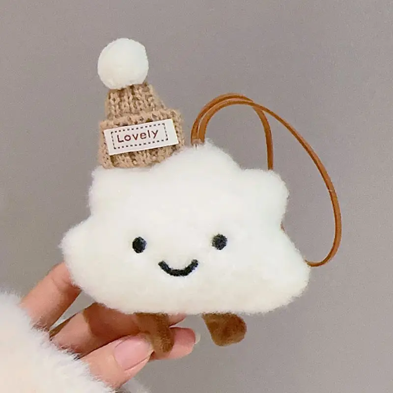 Cute Cartoon Cloud Car Pendant Interior Decoration Rear View Mirror Pendant Couple Bag Pendant Home Decoration Car Accessories