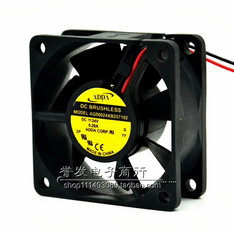 NUOVO ORIGINALE AG06024XB257102 24V 0.20A 6025 60x60x25mm VENTOLA DI RAFFREDDAMENTO RADIATORE