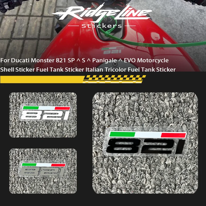 

Motorcycle Shell Sticker Fuel Tank Sticker Italian Tricolor Fuel Tank Sticker For Ducati Monster 821 SP ^ S ^ Panigale ^ EVO