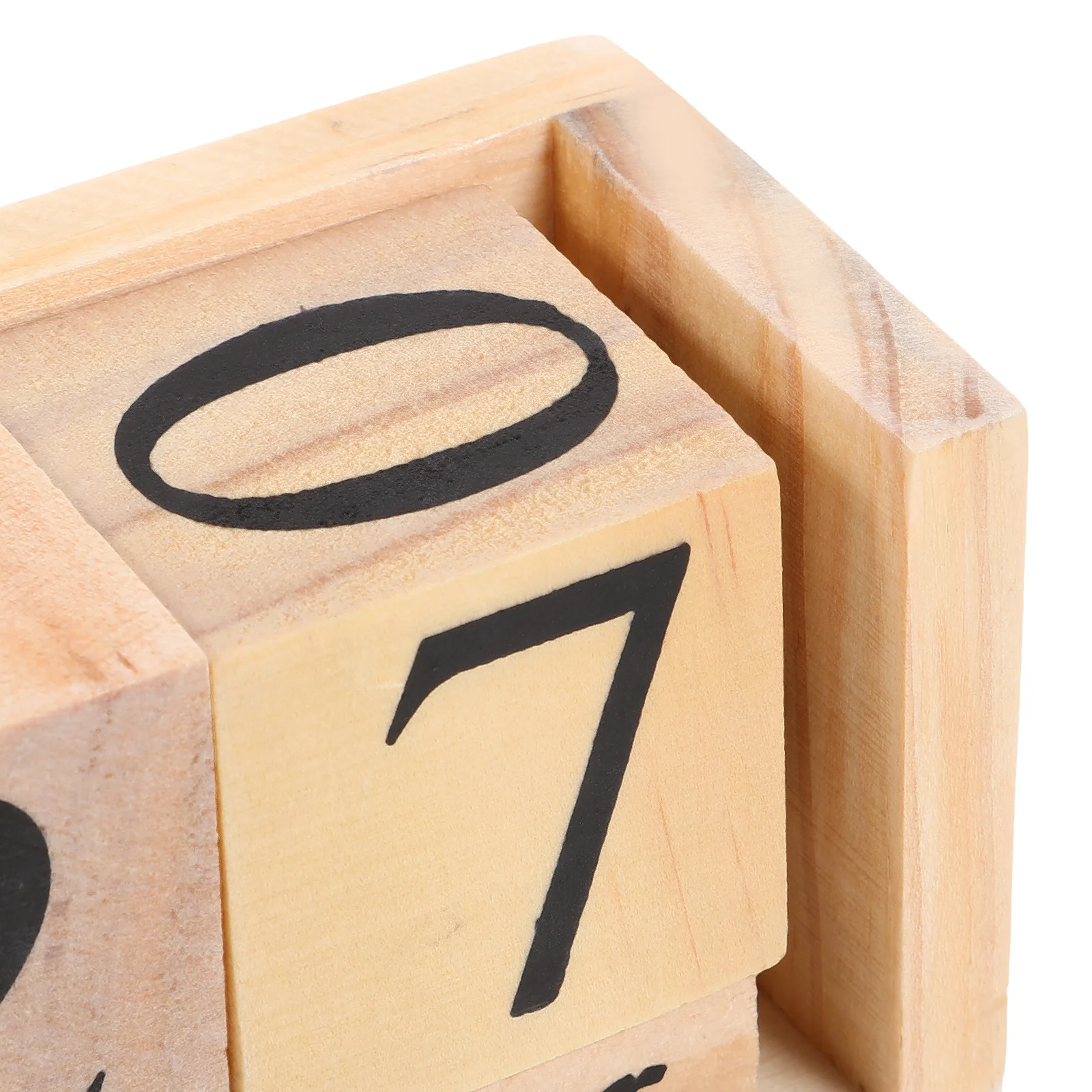 

Vintage Wooden Table Calendar Block Elegant Standing Desk Date Display European Style Office Supply Daily Use Organizer