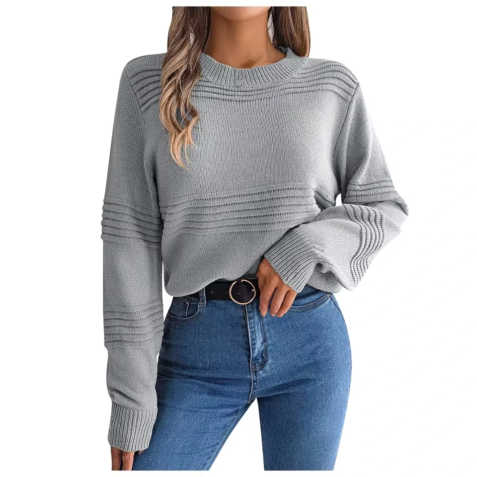 

Women Casual Leopard Print Knitted Pullover Sweaters Long Sleeve Crew Neck Cute Hearts Knitted Casual Sweater Lady Jumper Coats