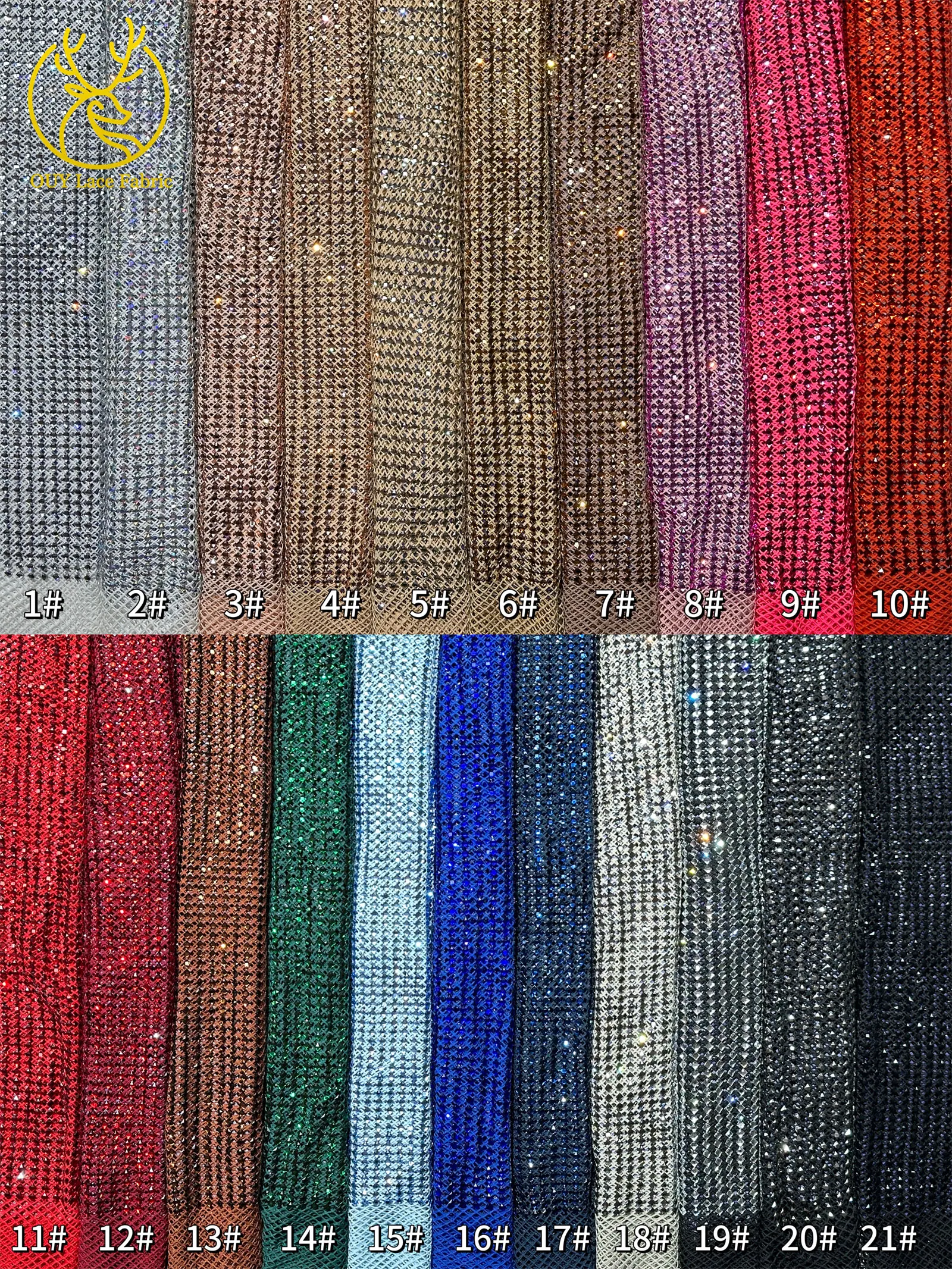 Hochwertiger nigerianischer Glasrhinestone-Netzstoff 2026 – Königliche afrikanische französische Strass-Kristallspitze für Party- und Abendkleider zum Selbermachen – Detail 29