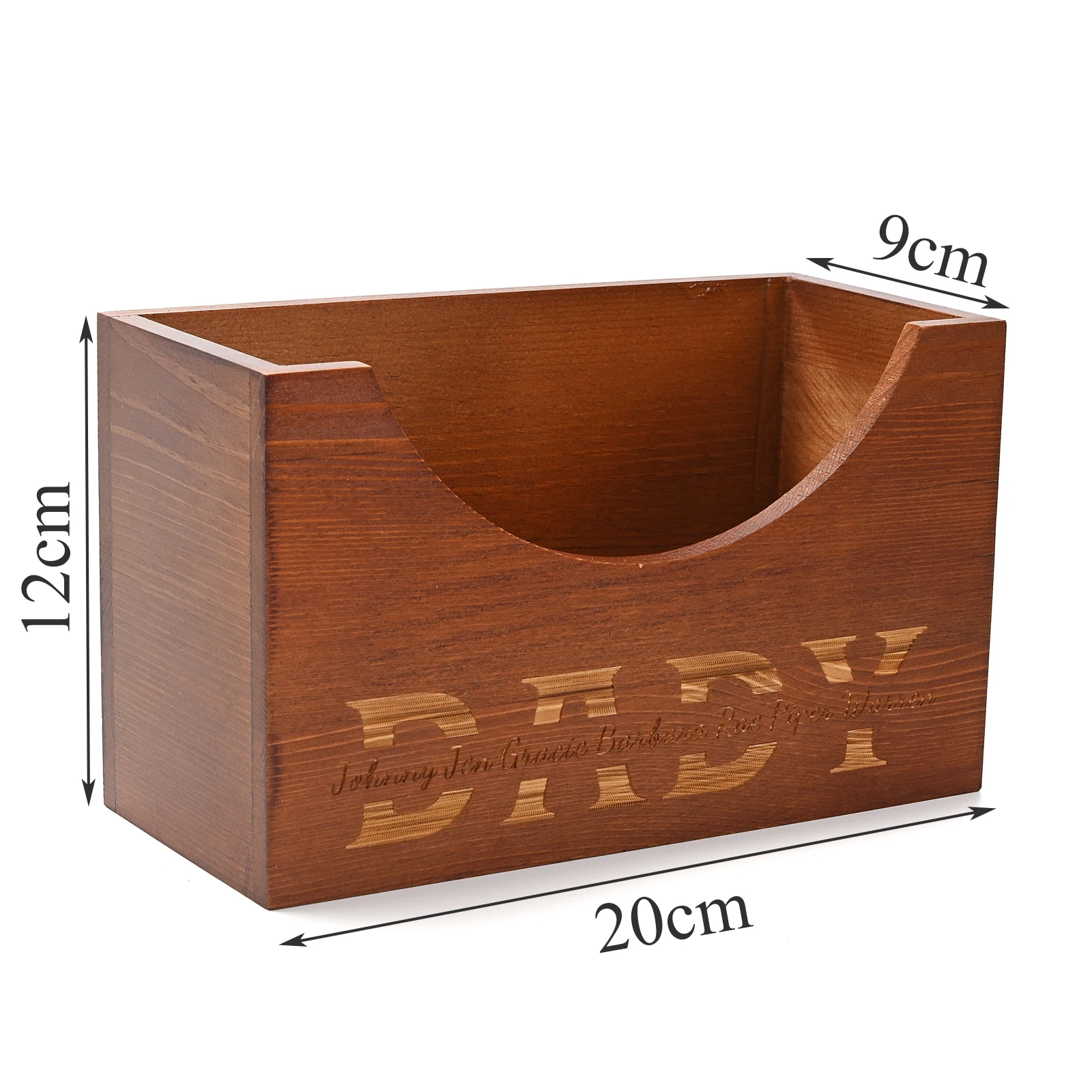 Father's Day Gifts Custom Wooden DAD Hat Holder Rustic Rack Baseball Caps Display Stand Cap Organizer Storage For Papa Grandpa