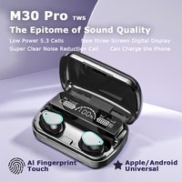 New Wireless bluetooth headphones M30 Pro TWS High Fidelity Noise Reduction IPX7 bluetooth headset for you bluetooth earphone