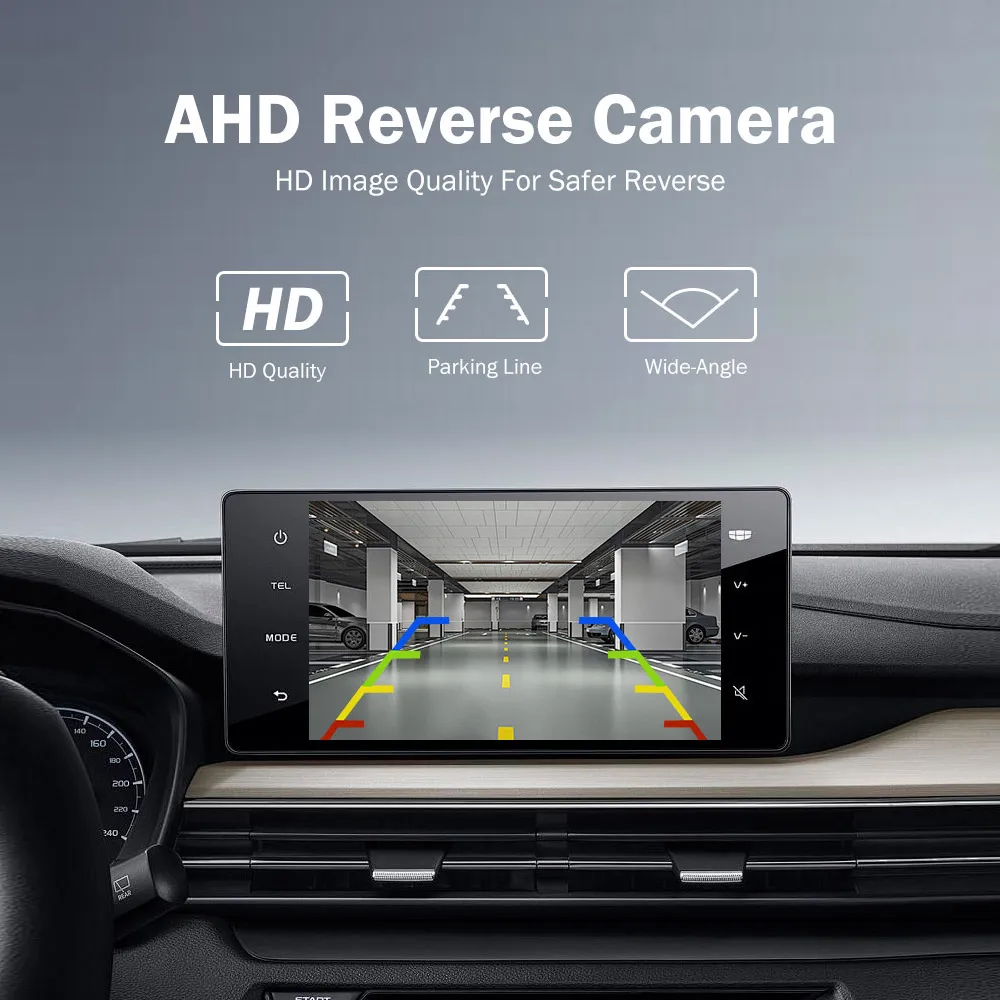 QMKJ Car Rear View Reverse Camera Waterproof & Dustproof Colour HD Night Vision Video Backup AHD Car Reversing Camera