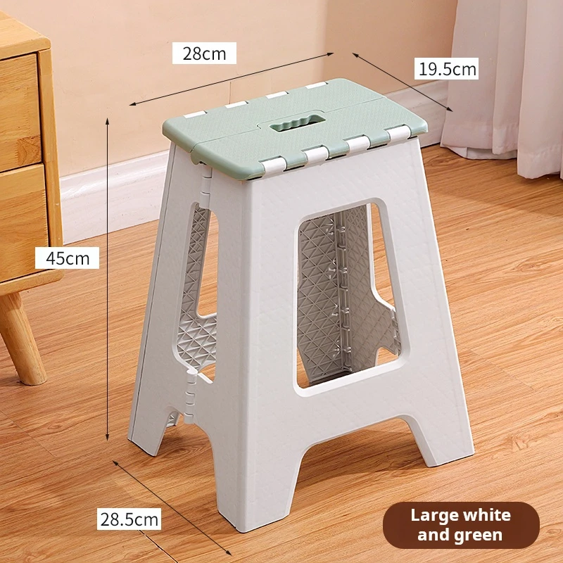 

Folding stool, home dining chair, portable outdoor adult high stool, plastic chair, thickened matza stool, bathroom small bench