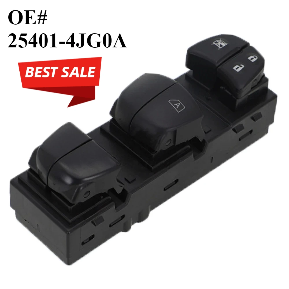 

25401-4JG0A Электрический переключатель управления стеклоподъемниками RHD для Nissan Navara D23 NP300 2.3TD 5/2015