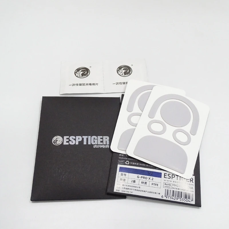 2 مجموعة زلاجات الماوس استبدال الانزلاقات قدم الوسادة Esportstiger ماوس قدم ملصق لماوس GPROX Superlight2