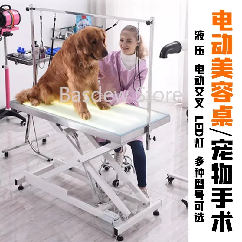 Electric lifting dog grooming tables hydraulic grooming table for sale