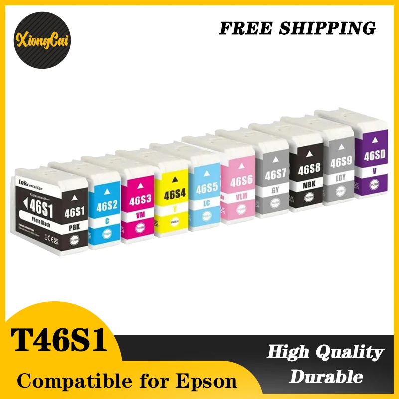 

T46S1 T46S2 T46S3 T46S4 T46S5 T46S8 T46SD Premium Color Compatible Stable Chip InkJet Ink Cartridge for Epson SC P700 Printer