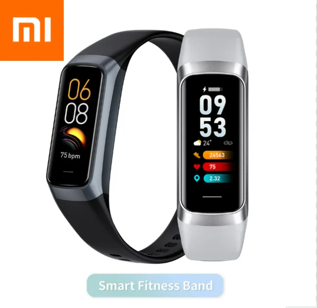 

Xiaomi модные тонкие умные часы для мужчин и женщин умный браслет 1,1 дюйма Amoled пульсометр водостойкий фитнес-трекер температуры тела