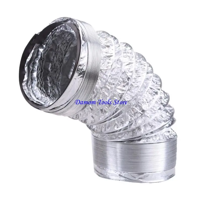 57be 120mm مجفف PVC ألومنيوم رقائق الدخان أنبوب دخان قناة مرنة تهوية لمستخرجات الحمام المطبخ أنابيب