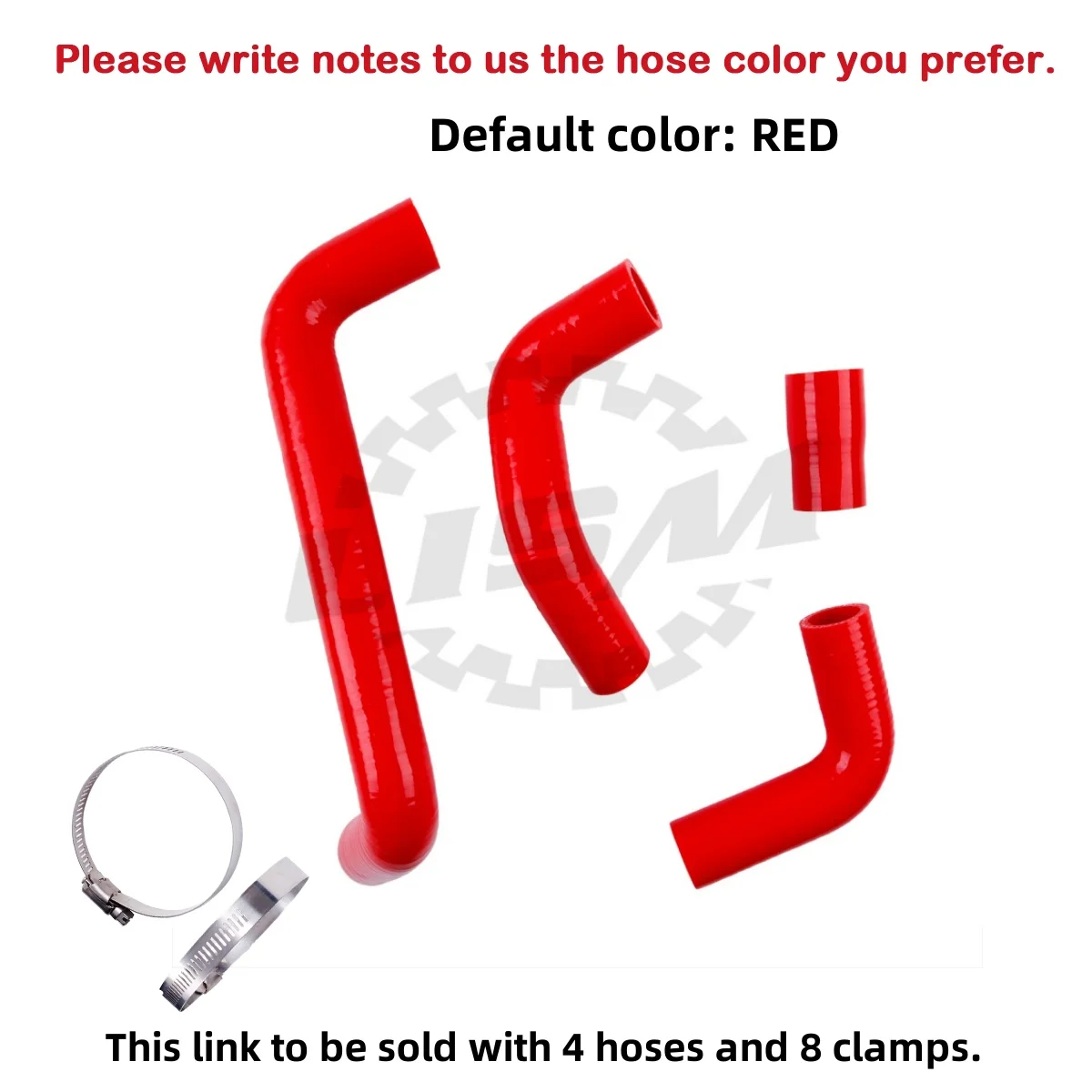 

4PCS 4PLY For Lada 2101-2107 2101-1303025 Copper Cooling Radiator Silicone Hose Kit Silicone Tube Pipe