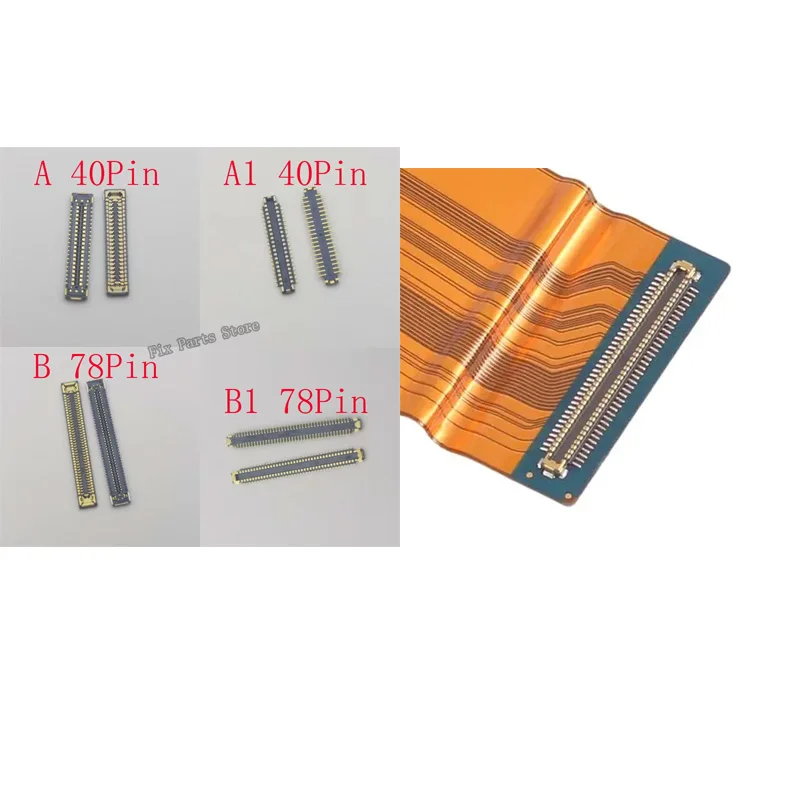 2-100Pcs Lcd Display Plug FPC Usb Charger Connector For Samsung Galaxy M34 M346 M35 A36 A366 A56 A566 A37 A376 A57 A576 40 78Pin