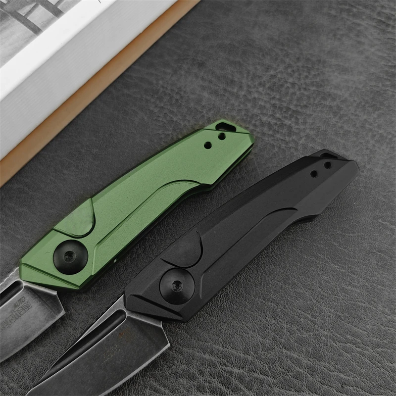 Carry KS7250 pocket knife with you for outdoor tactical hunting cutting survival aluminum alloy handle hiking, EDC folding knife