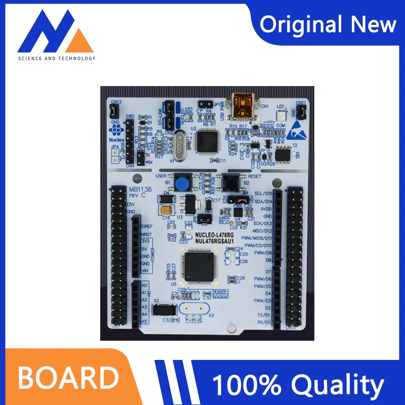 Free shipping NUCLEO-L476RG MCU STM32L476RGT6 singlechip  Development board 100% Original New