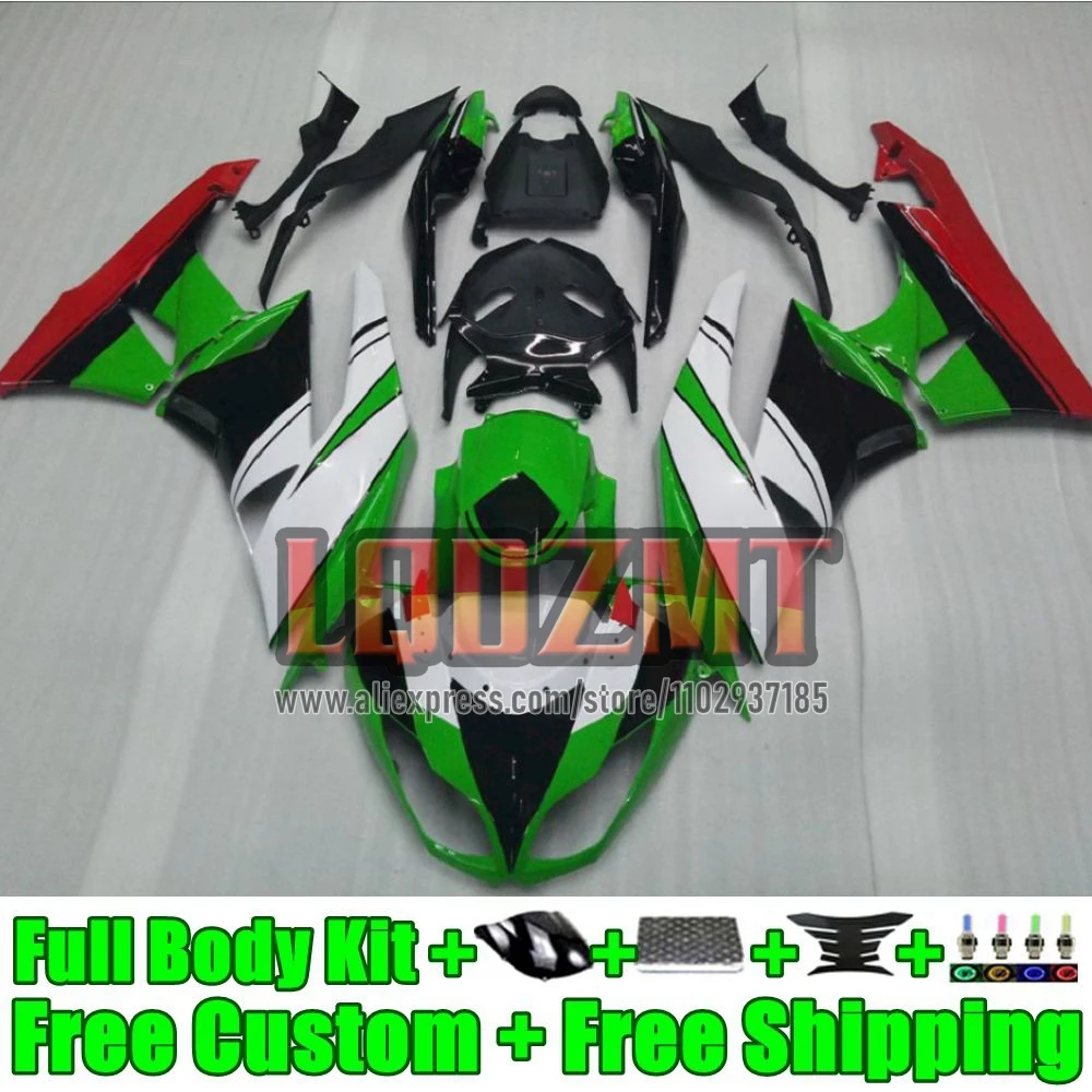 Injection green stock Body For KAWASAKI NINJA ZX636 ZX-6R ZX 6R 636 40No.18 ZX6R 2009 2010 2011 2012 ZX-636 09 10 11 12 Fairing