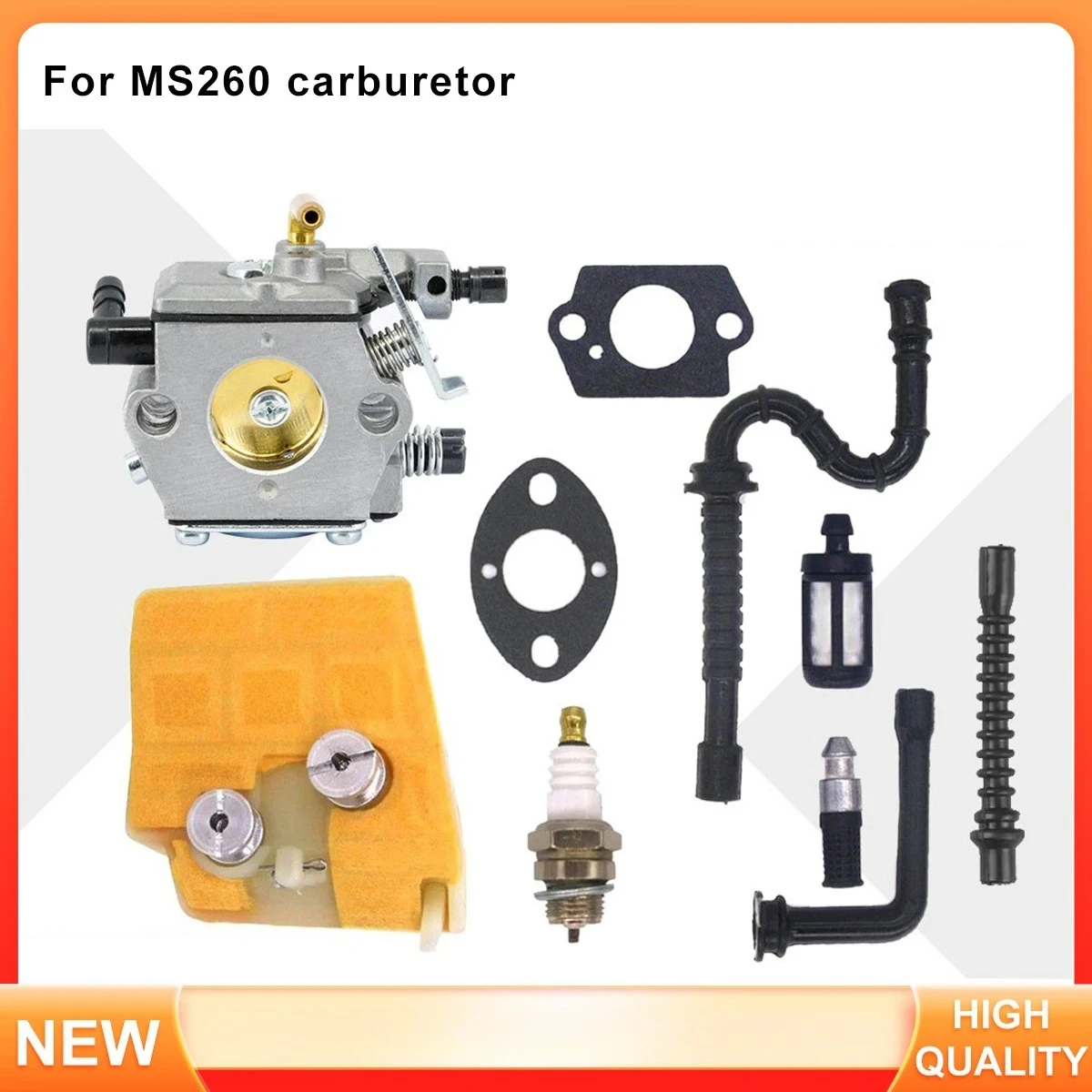 

Комплект карбюратора для бензопилы STIHL 024 026 MS240 MS260 WT-194 с воздушным фильтром и свечой зажигания