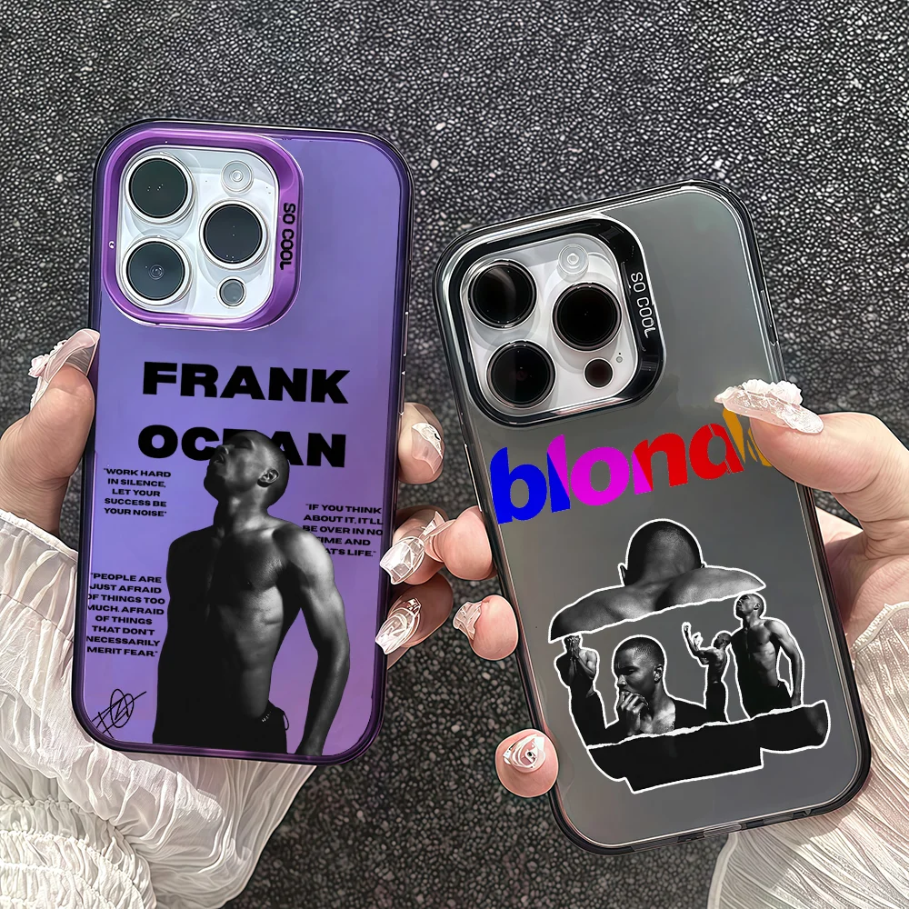 

F-Frank Blonde O-oceans Phone Case For IPhone 12 11 13 14 15 16 17Max Pro Plus Mini Protective IMD Color Cover