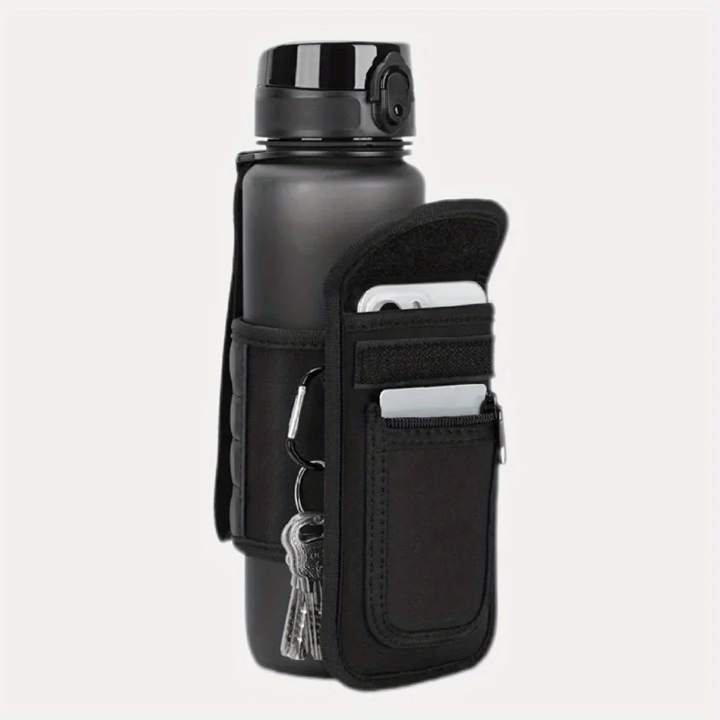 Fitness Bag Magnetic Water Bottle Holder | Adjustable with Phone Pocket | Suitable for 30/40 Ounce Sports Water Bottles