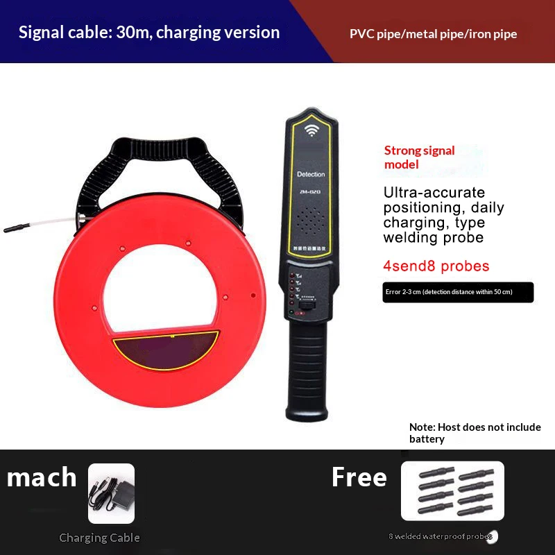 IMBO ultra-precieze wandmontage ijzeren pijpleiding verstoppingsdetector scanner pijpleiding verstopping ontstoppingsgereedschap loodgietersinstrument waterdichte sonde