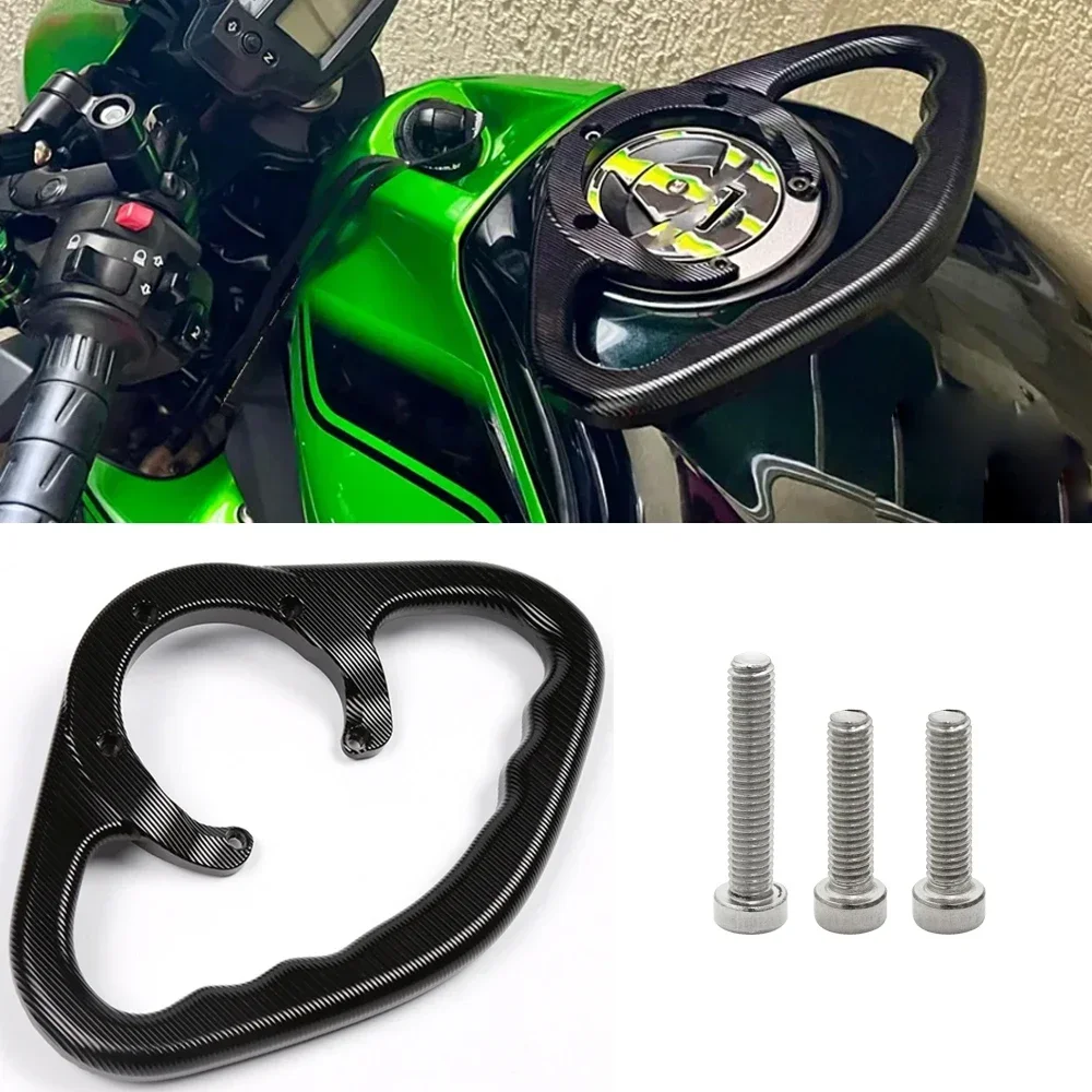 

For Kawasaki Z800 Z1000 ER-6N ER-6F NINJA Z1000SX ZX-6R 636 ZX-10R ZZR1400 Passenger Handle Gas Fuel Tank Armrest Handgrips