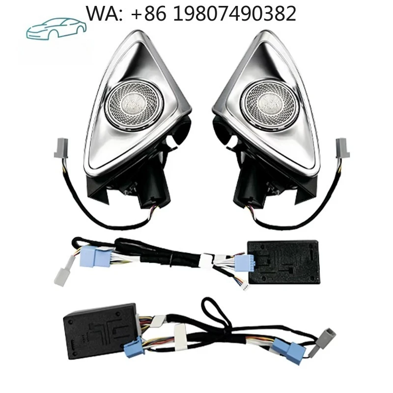 Universal Turbo Air Outlet RGB Atmosphere Lamp, 64 Color Dynamic LED Interior Ambient Light Fit C E Class Sedan Combined Car Mod