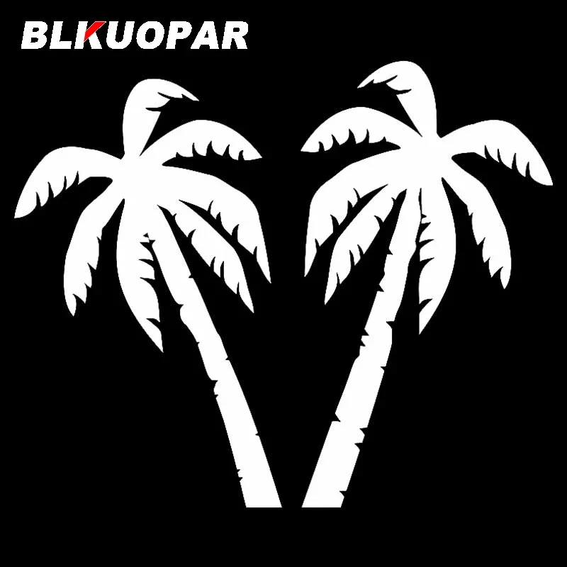 BLKUOPAR لأشجار النخيل ملصق سيارة انسداد خدش الرسومات ملصق مائي مقاوم للماء للكمبيوتر المحمول الزجاج الأمامي للدراجات النارية الفينيل سيارة التفاف